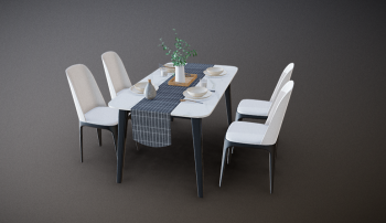 AR Simple dining table