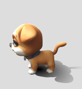 little cartoon dog