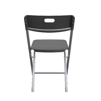 AR - Mainstays Resin Seat & Back Folding Chair, Black