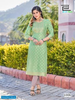 Blue Hills Kurti- Light Green– 4XL