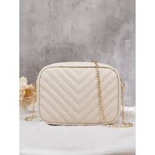 Mini Chevron Chain Crossbody Bag