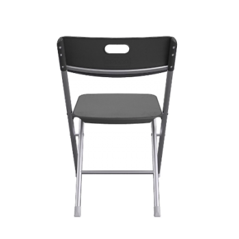 AR - Mainstays Resin Seat & Back Folding Chair, Black